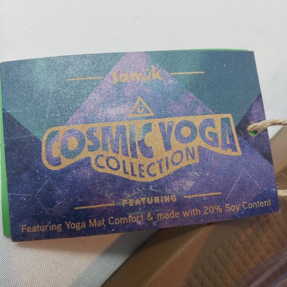 New Women Sanuk Cosmic Yoga Mat Flip Flop Sandal 1127391 Baked Clay Size 9 - Picture 9 of 10